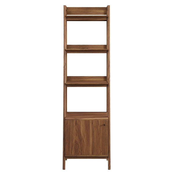 Modway Furniture Bixby 21" Tiered Bookshelf - Modern Storage Solution for Living Room, Bedroom & Home Office Decor Walnut EEI-4655-WAL