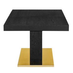 Modway Furniture Vector Expandable Dining Table – Modern Glamour Meets Practical Function for Stylish Gatherings Black Gold EEI-4660-BLK-GLD