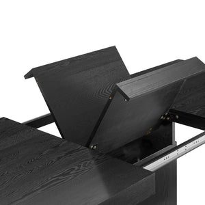 Modway Furniture Vector Expandable Dining Table – Modern Glamour Meets Practical Function for Stylish Gatherings Black Gold EEI-4660-BLK-GLD
