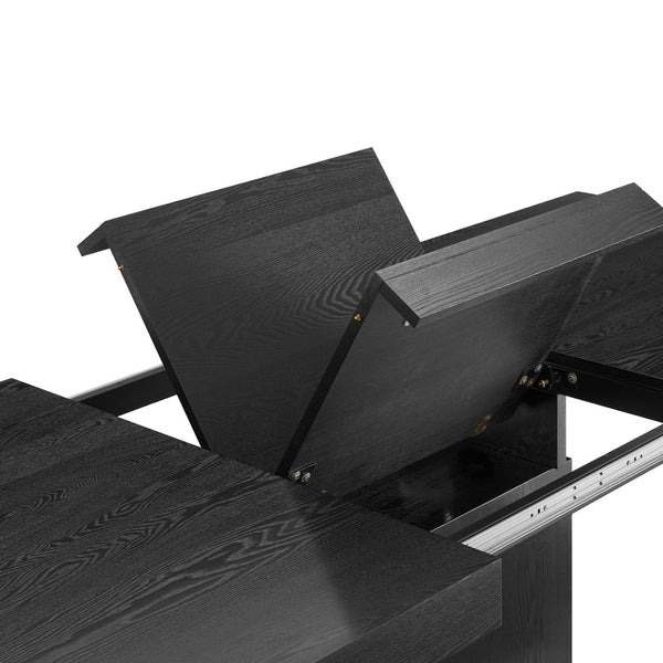 Modway Furniture Vector Expandable Dining Table – Modern Glamour Meets Practical Function for Stylish Gatherings Black Gold EEI-4660-BLK-GLD