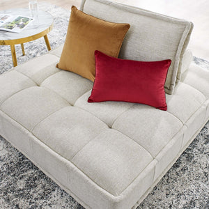 Modway Furniture Saunter Tufted Fabric Armless Chair by Modway - Chic Comfort, Modern Design & Easy Care Upholstery EEI-4725-BEI