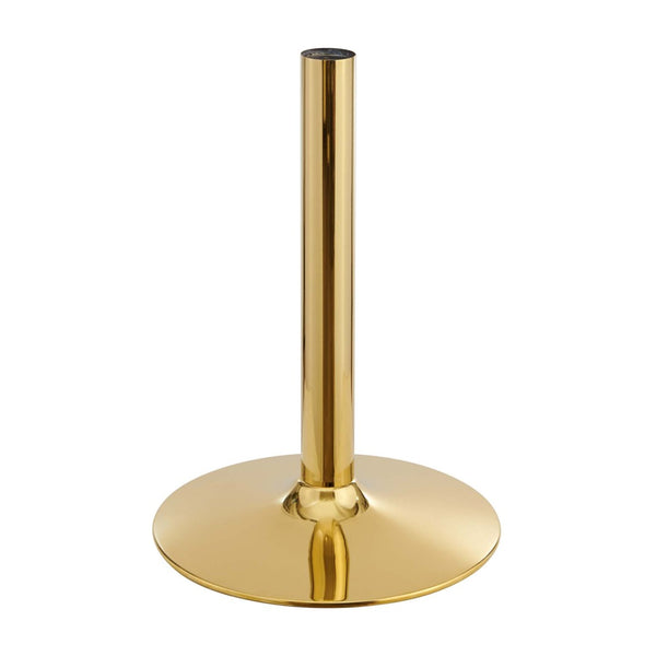 Modway Furniture Verne 24" Square Dining Table - Modern Mid-Century Design with Gold Metal Base for Small Spaces EEI-4741-GLD-NAT