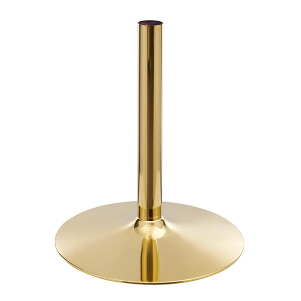 Modway Furniture Verne 40" Artificial Marble Dining Table - Elegant Gold Base, Mid-Century Design for Modern Spaces EEI-4757-GLD-BLK