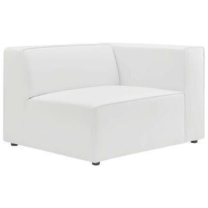 Modway Furniture Mingle 3-Piece Vegan Leather Sectional Sofa - Modern Modular Design for Flexible Comfort & Style White EEI-4789-WHI