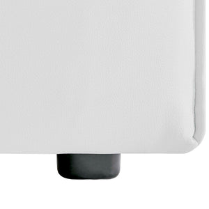 Modway Furniture Mingle 7-Piece Modular Vegan Leather Sectional Sofa - Stylish, Flexible Lounge for Modern Spaces White EEI-4797-WHI