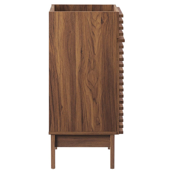 Modway Furniture Render 18" Bathroom Vanity Cabinet with Soft-Close Door - Stylish Mid-Century Modern Design Walnut EEI-4849-WAL