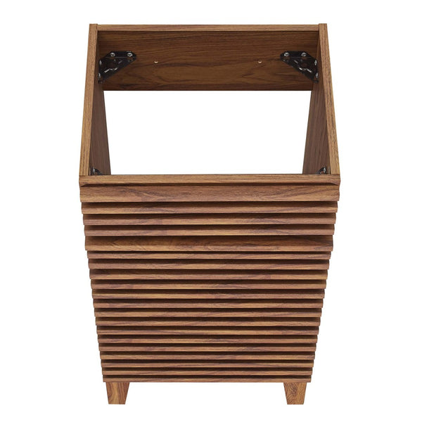 Modway Furniture Render 18" Bathroom Vanity Cabinet with Soft-Close Door - Stylish Mid-Century Modern Design Walnut EEI-4849-WAL