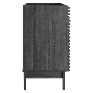 Modway Furniture Render 30" Bathroom Vanity Cabinet - Stylish Mid-Century Modern Design with Practical Storage Solution Charcoal EEI-4851-CHA