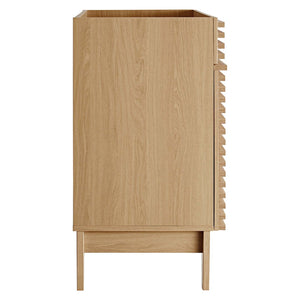 Modway Furniture Render 30" Bathroom Vanity Cabinet - Stylish Mid-Century Modern Design with Practical Storage Solution Oak EEI-4851-OAK