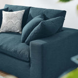 Modway Furniture Commix Down Filled Overstuffed Loveseat Azure 40 x 72.5 x 35