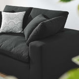 Modway Furniture Commix Down Filled Overstuffed Loveseat Black 40 x 72.5 x 35