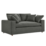 Modway Furniture Commix Down Filled Overstuffed Loveseat Gray 40 x 72.5 x 35