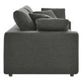 Modway Furniture Commix Down Filled Overstuffed Loveseat Gray 40 x 72.5 x 35