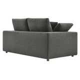 Modway Furniture Commix Down Filled Overstuffed Loveseat Gray 40 x 72.5 x 35