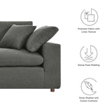 Modway Furniture Commix Down Filled Overstuffed Loveseat Gray 40 x 72.5 x 35