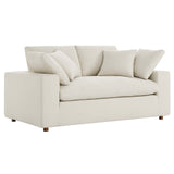 Modway Furniture Commix Down Filled Overstuffed Loveseat Light Beige 40 x 72.5 x 35