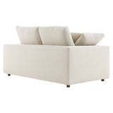 Modway Furniture Commix Down Filled Overstuffed Loveseat Light Beige 40 x 72.5 x 35