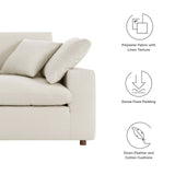 Modway Furniture Commix Down Filled Overstuffed Loveseat Light Beige 40 x 72.5 x 35