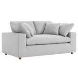 Modway Furniture Commix Down Filled Overstuffed Loveseat Light Gray 40 x 72.5 x 35