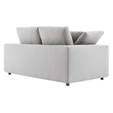 Modway Furniture Commix Down Filled Overstuffed Loveseat Light Gray 40 x 72.5 x 35