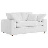 Modway Furniture Commix Down Filled Overstuffed Loveseat Pure White 40 x 72.5 x 35