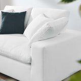 Modway Furniture Commix Down Filled Overstuffed Loveseat Pure White 40 x 72.5 x 35