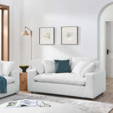 Modway Furniture Commix Down Filled Overstuffed Loveseat Pure White 40 x 72.5 x 35