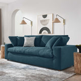Modway Furniture Commix Down Filled Overstuffed Sofa Azure 40 x 92.5 x 35