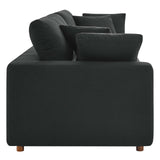 Modway Furniture Commix Down Filled Overstuffed Sofa Black 40 x 92.5 x 35