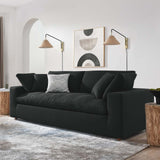 Modway Furniture Commix Down Filled Overstuffed Sofa Black 40 x 92.5 x 35