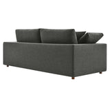 Modway Furniture Commix Down Filled Overstuffed Sofa Gray 40 x 92.5 x 35