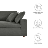 Modway Furniture Commix Down Filled Overstuffed Sofa Gray 40 x 92.5 x 35