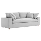 Modway Furniture Commix Down Filled Overstuffed Sofa Light Gray 40 x 92.5 x 35