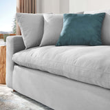 Modway Furniture Commix Down Filled Overstuffed Sofa Light Gray 40 x 92.5 x 35