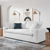 Modway Furniture Commix Down Filled Overstuffed Sofa Pure White 40 x 92.5 x 35