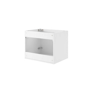 Modway Furniture Vitality 24" Wall-Mount Bathroom Vanity Cabinet - Modern Design, Soft-Close Doors, Easy Install EEI-4893-WHI