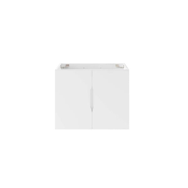 Modway Furniture Vitality 24" Wall-Mount Bathroom Vanity Cabinet - Modern Design, Soft-Close Doors, Easy Install EEI-4893-WHI