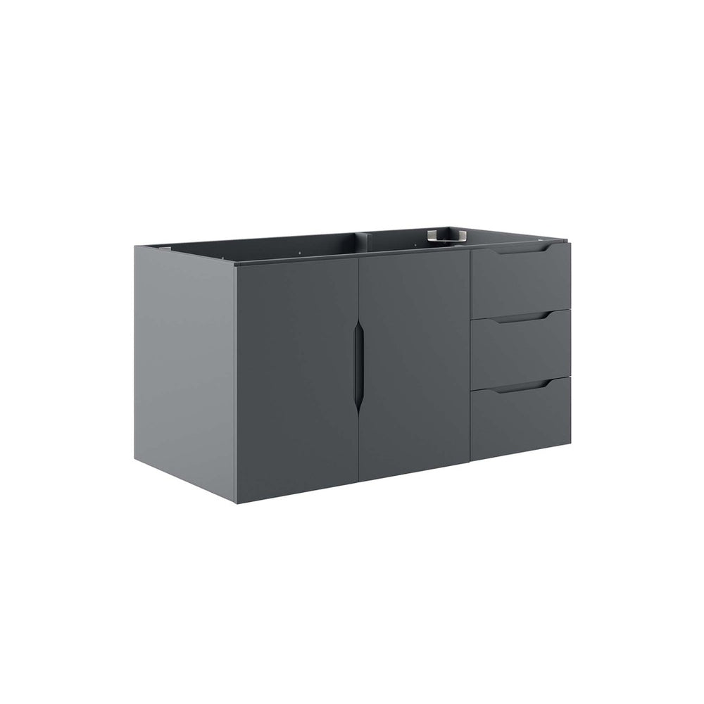Modway Furniture Vitality 36" Modern Bathroom Vanity Cabinet with Soft-Close Doors for Space-Saving Style Gray EEI-4894-GRY