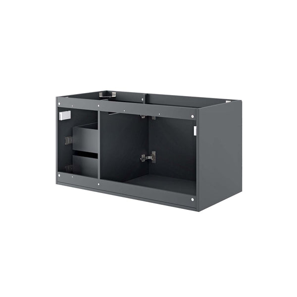 Modway Furniture Vitality 36" Modern Bathroom Vanity Cabinet with Soft-Close Doors for Space-Saving Style Gray EEI-4894-GRY