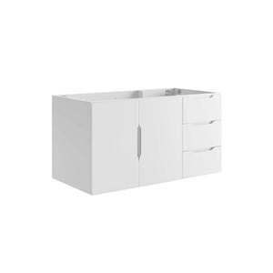 Modway Furniture Vitality 36" Modern Bathroom Vanity Cabinet with Soft-Close Doors for Space-Saving Style White EEI-4894-WHI