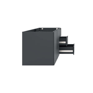 Modway Furniture Vitality 48" Wall-Mount Bathroom Vanity Cabinet for Modern Spaces with Ample Storage & Soft-Close Doors Gray EEI-4895-GRY