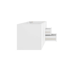 Modway Furniture Vitality 48" Wall-Mount Bathroom Vanity Cabinet for Modern Spaces with Ample Storage & Soft-Close Doors White EEI-4895-WHI
