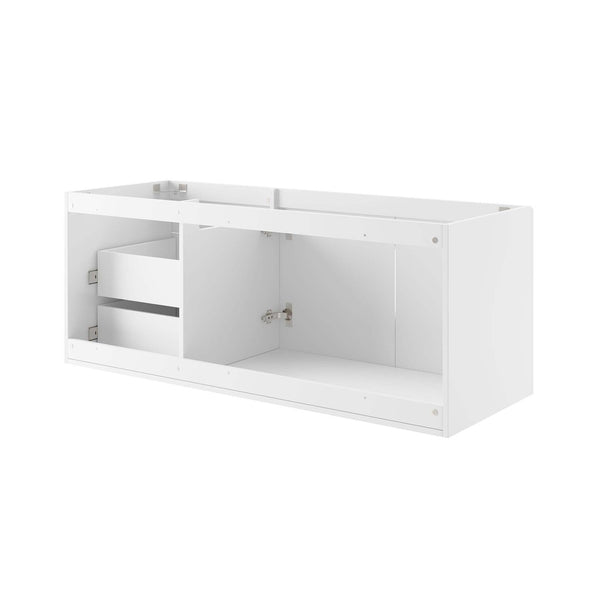 Modway Furniture Vitality 48" Wall-Mount Bathroom Vanity Cabinet for Modern Spaces with Ample Storage & Soft-Close Doors White EEI-4895-WHI