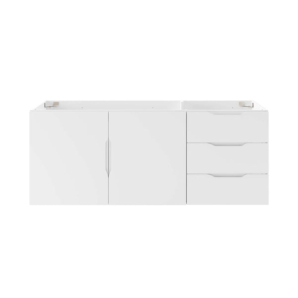 Modway Furniture Vitality 48" Wall-Mount Bathroom Vanity Cabinet for Modern Spaces with Ample Storage & Soft-Close Doors White EEI-4895-WHI