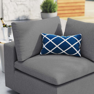 Modway Furniture Commix Sunbrella® Outdoor Corner Chair - Stylish, Weather-Resistant Seating for Patios & Poolsides Gray EEI-4907-SLA