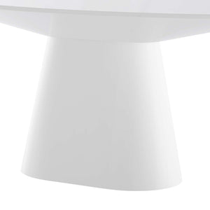Modway Furniture Provision 75" Oval Dining Table by Modway - Sleek Modern Design for 6, Durable & Easy to Clean EEI-4912-WHI