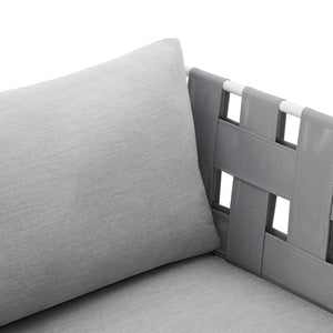 Modway Furniture Harmony Outdoor Patio Aluminum Armchair with Sunbrella® Cushions - Modern, Lightweight Comfort EEI-4956-GRY-GRY