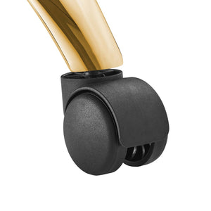 Modway Furniture Ripple Armless Performance Velvet Office Chair - Ergonomic Mid-Century Glam with Gold Frame Gold Black EEI-4972-GLD-BLK