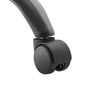 Modway Furniture Prim Armless Vegan Leather Office Chair - Modern Style, Ergonomic Comfort for Home & Office Use EEI-4975-BLK-WHI