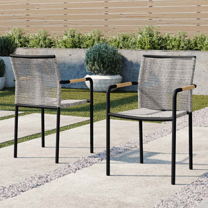 Modway Furniture Serenity Outdoor Patio Armchairs Set of 2 - Stylish, Durable, Weather-Resistant Comfort for All! EEI-5036-LGR